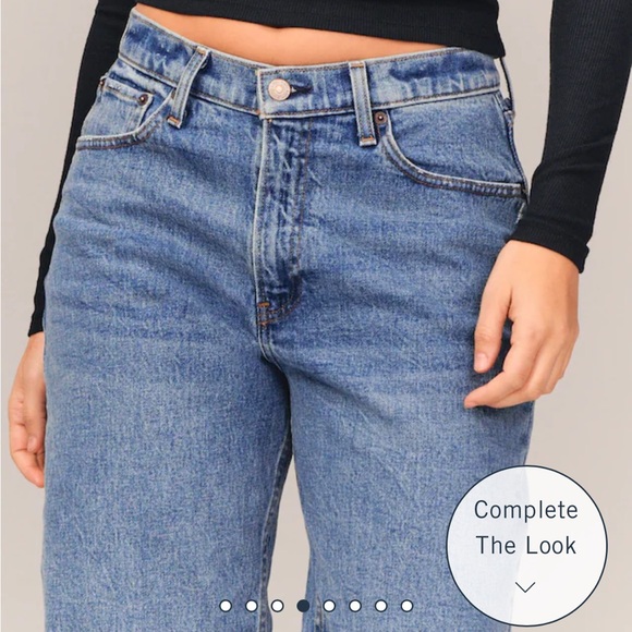 Curve Love Mid Rise Baggy Jean - Picture 3 of 9